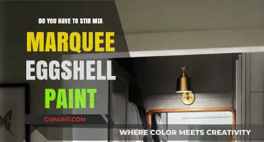 Stirring Marquee Eggshell Paint: To Stir or Not?