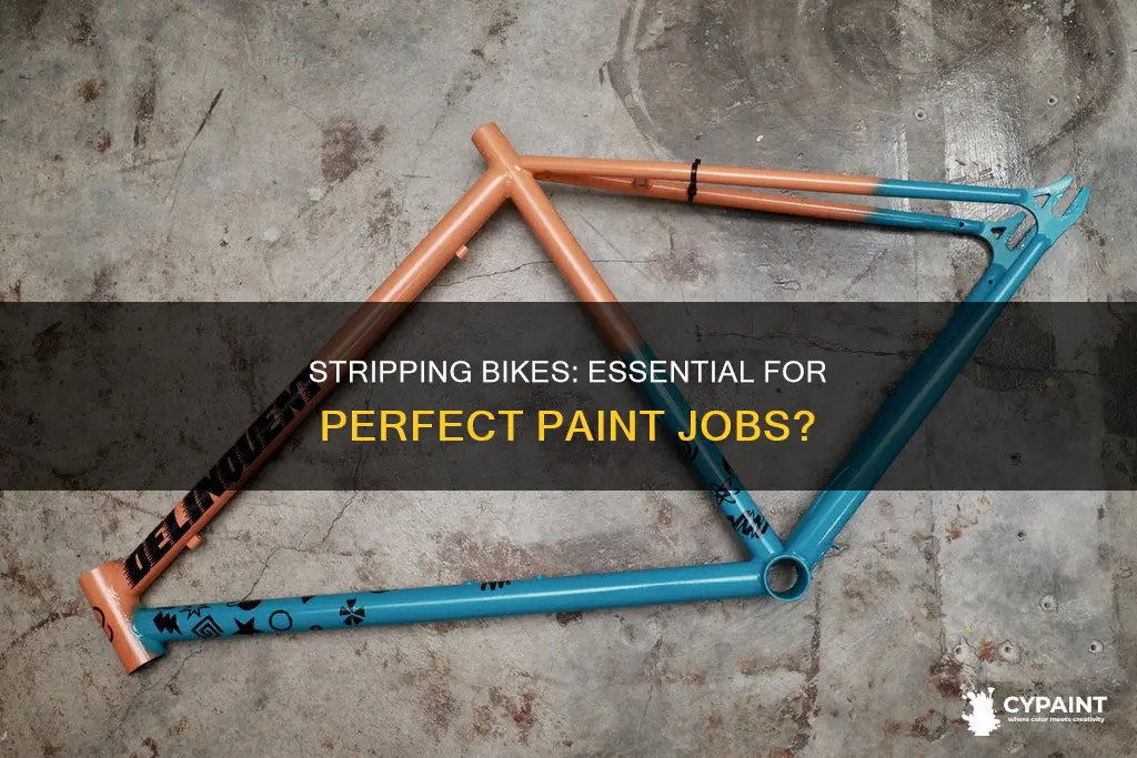 do you have to strip a bike before painting