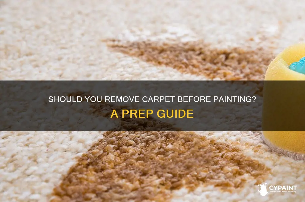 do you have to take up the carpet before painting