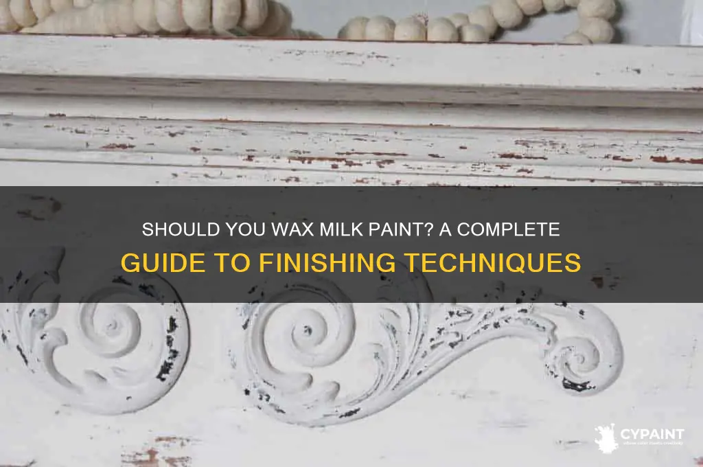 do you have to wax milk paint