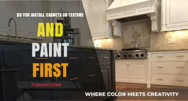 Cabinet Installation: Texturing and Painting Priorities