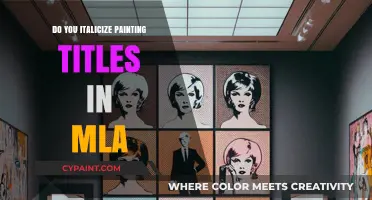 MLA Formatting: Should Painting Titles Be Italicized or Enclosed?