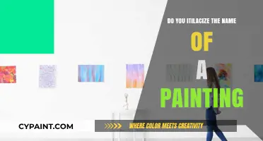 Italicizing Art: Proper Formatting for Painting Titles in Writing