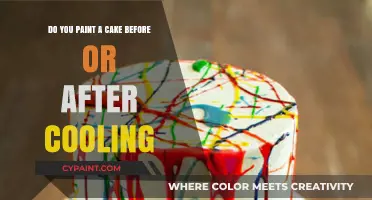 The Art of Painting Cakes: Before or After Cooling?