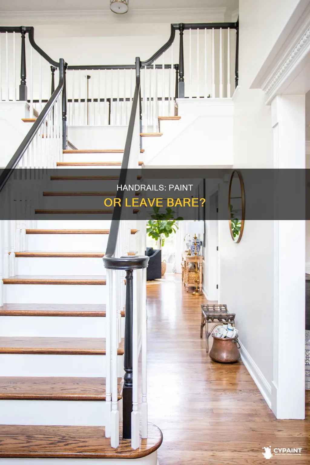 do you paint a handrail or leave it unpainted