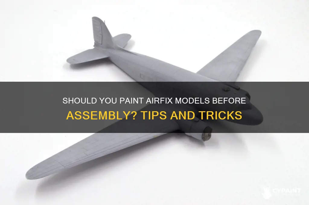 do you paint airfix models before assembling