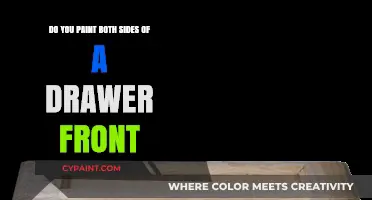 Painting Drawer Fronts: One or Both Sides?
