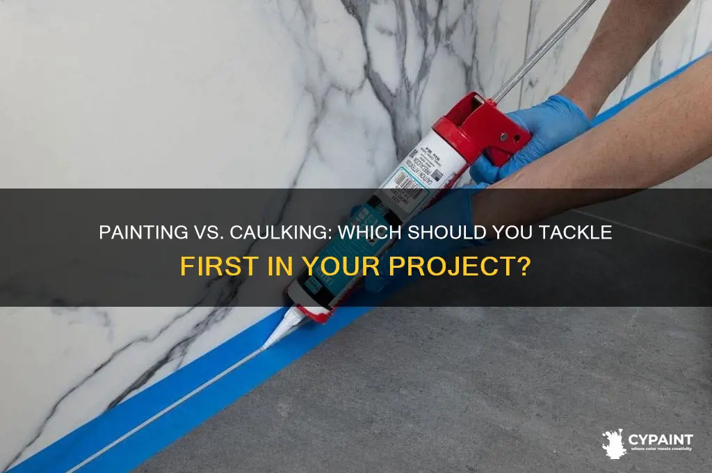 do you paint first of coaking first