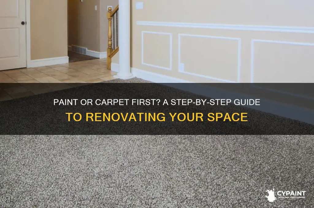 do you paint or put carpet down first