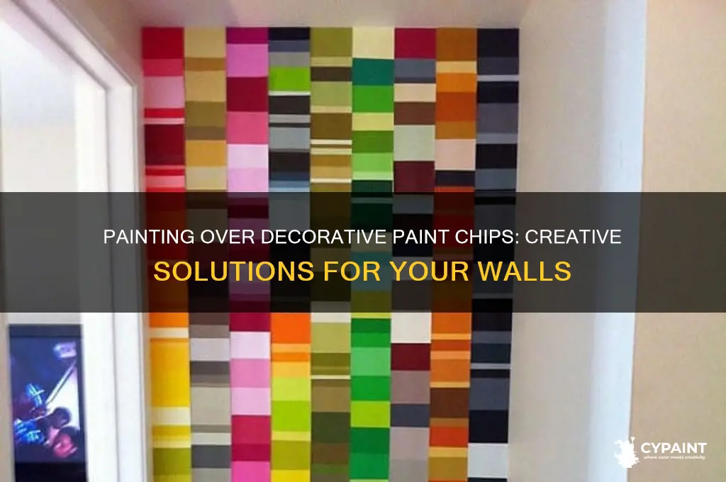 do you paint over your decorative paint chips