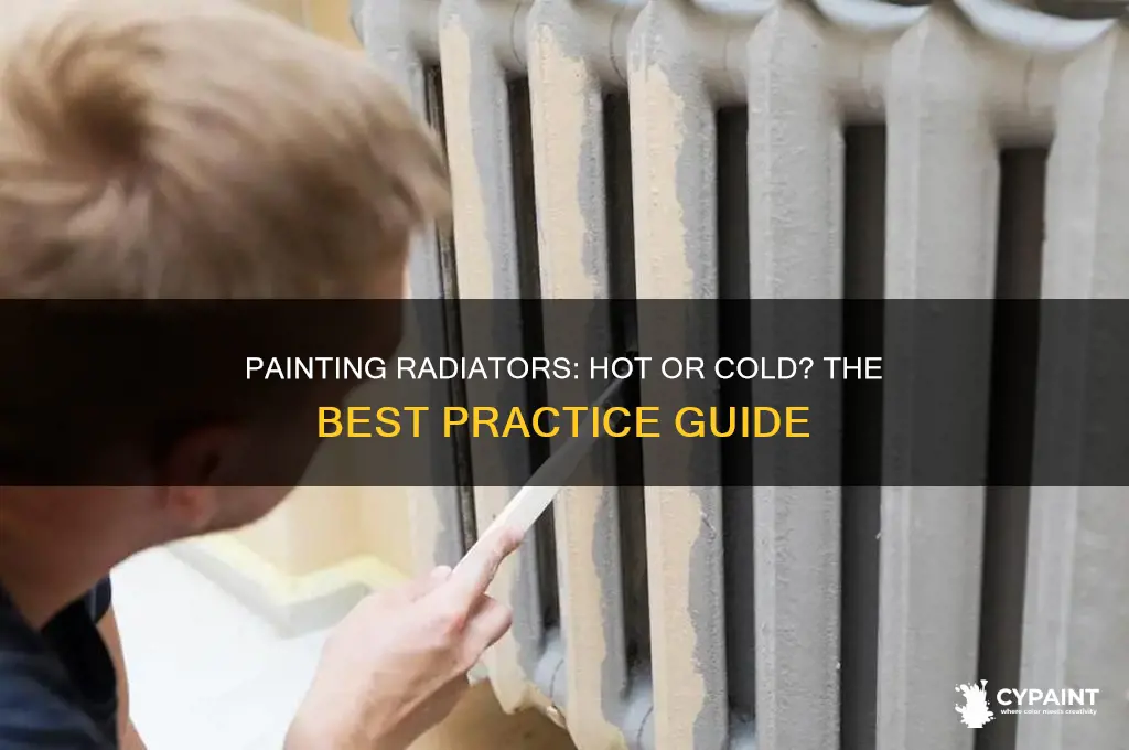 do you paint radiators hot or cold
