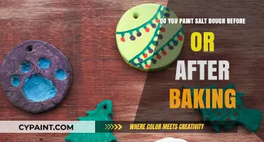 Painting Salt Dough: Before or After Baking?