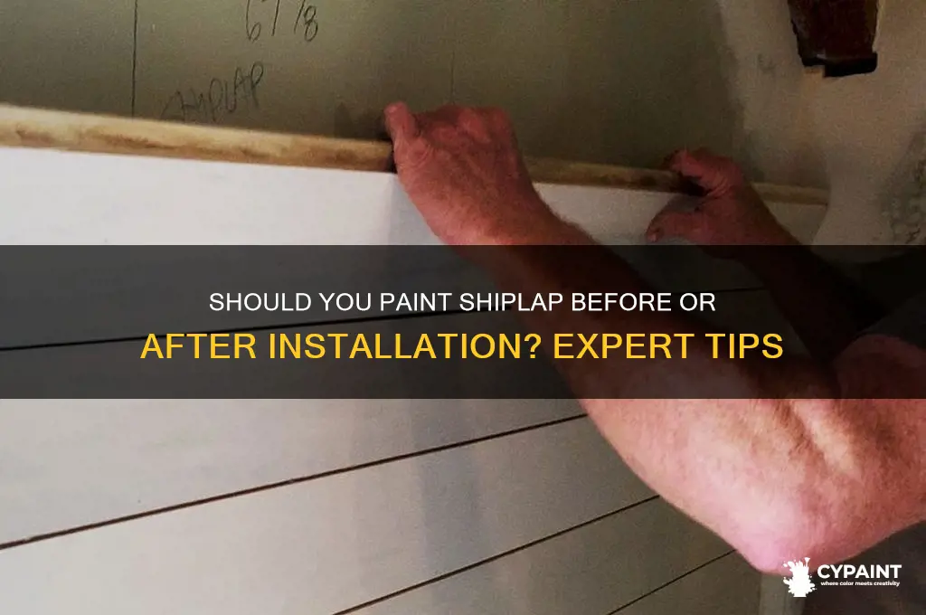 do you paint shiplap before or after