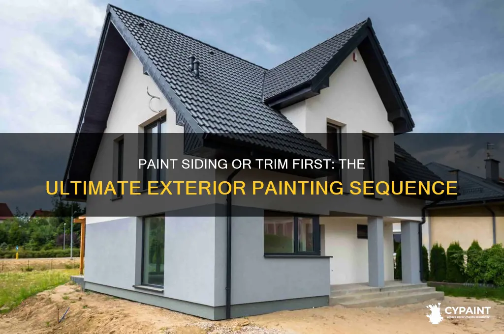 do you paint siding or trim first