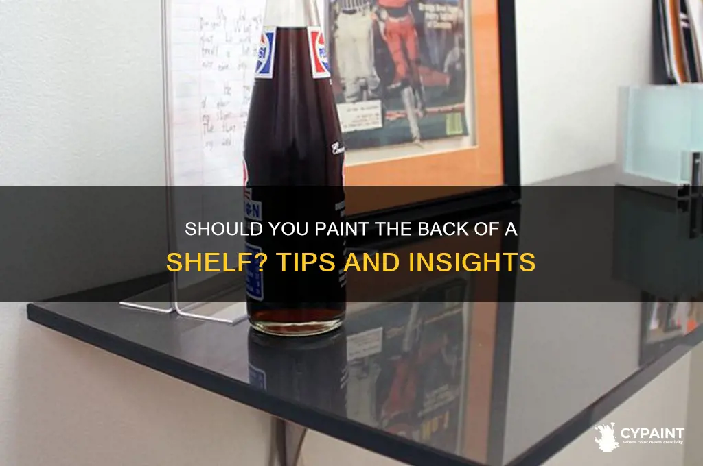 do you paint the back of a shelf