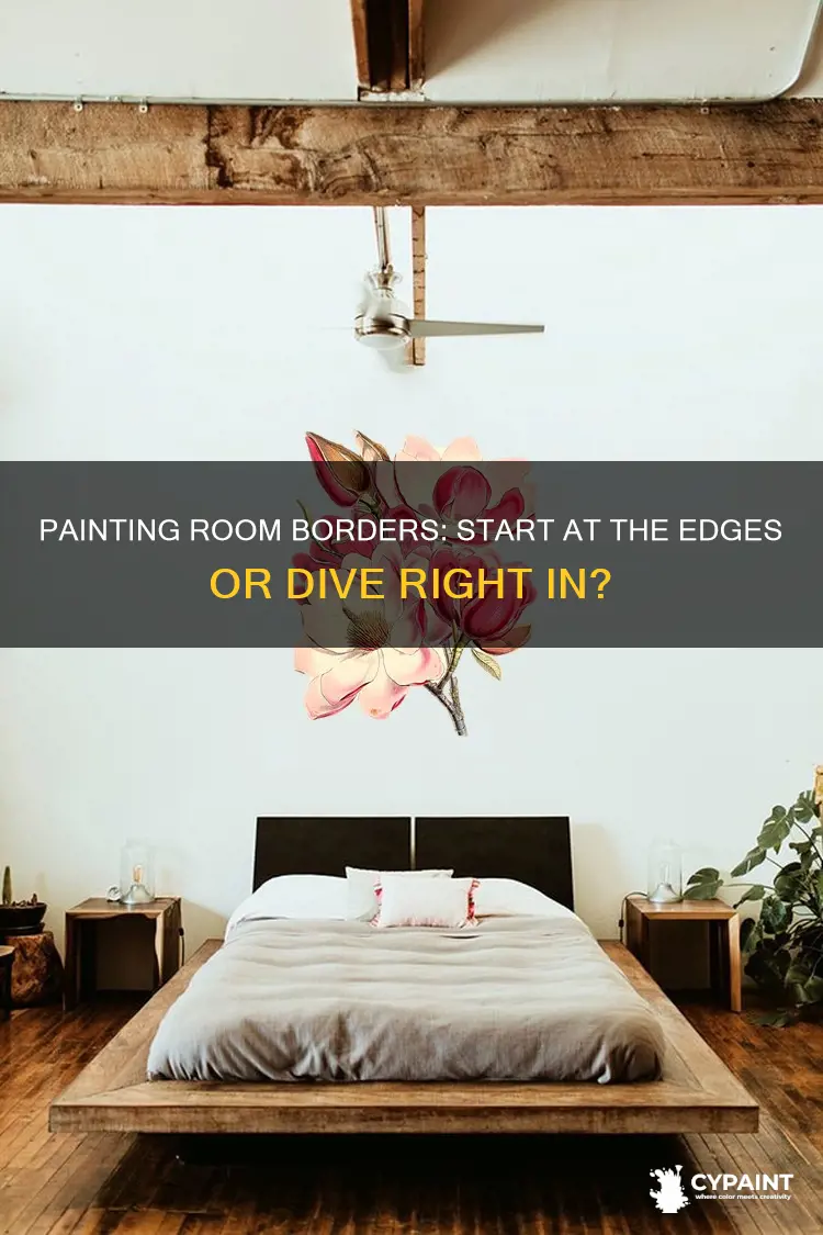 do you paint the bordes of a room first