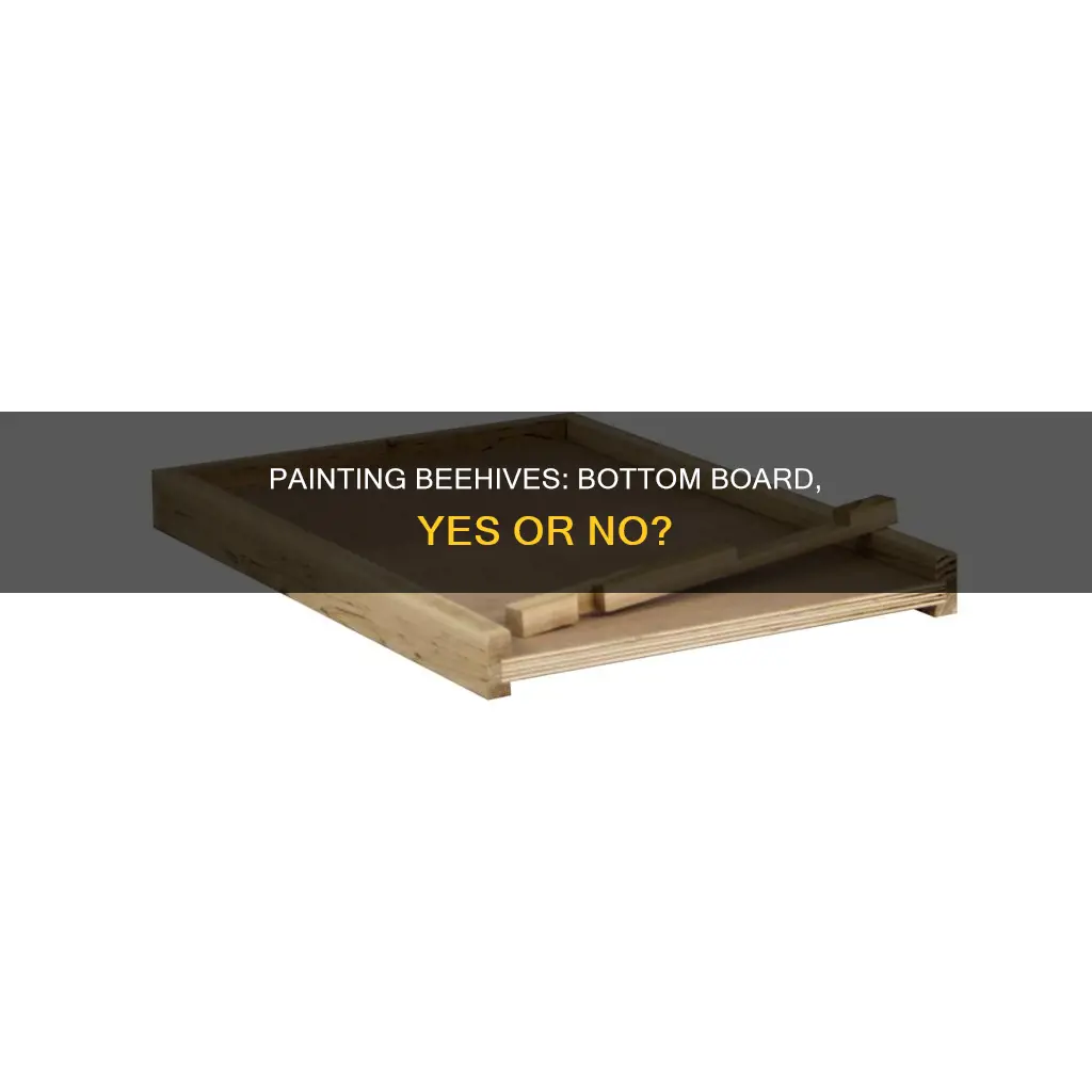 do you paint the bottom board of a beehive