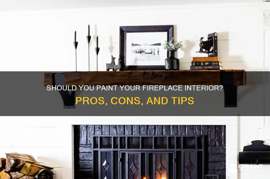 do you paint the inside of a fireplace