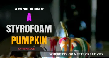 How to Paint Styrofoam Pumpkins from the Inside Out
