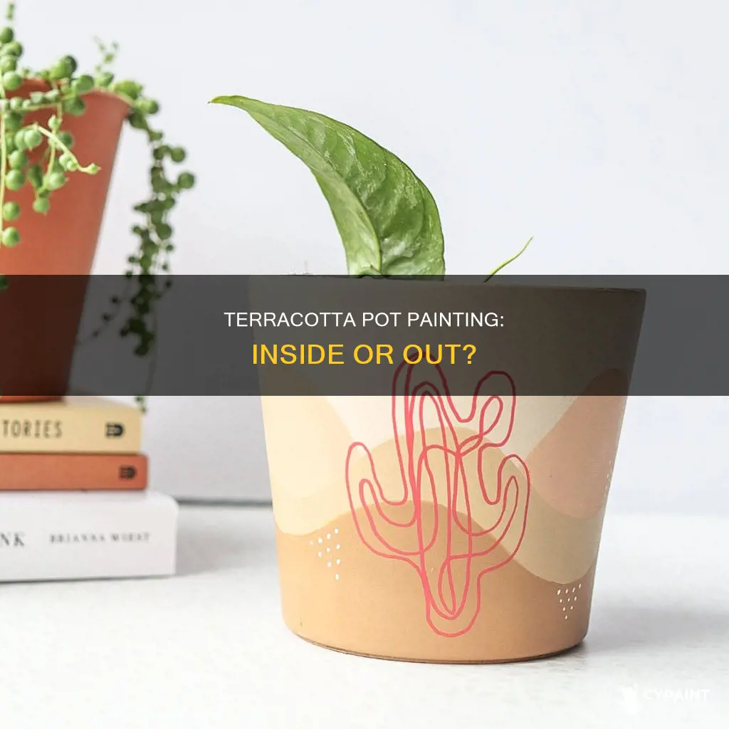 do you paint the inside of a terracotta pot