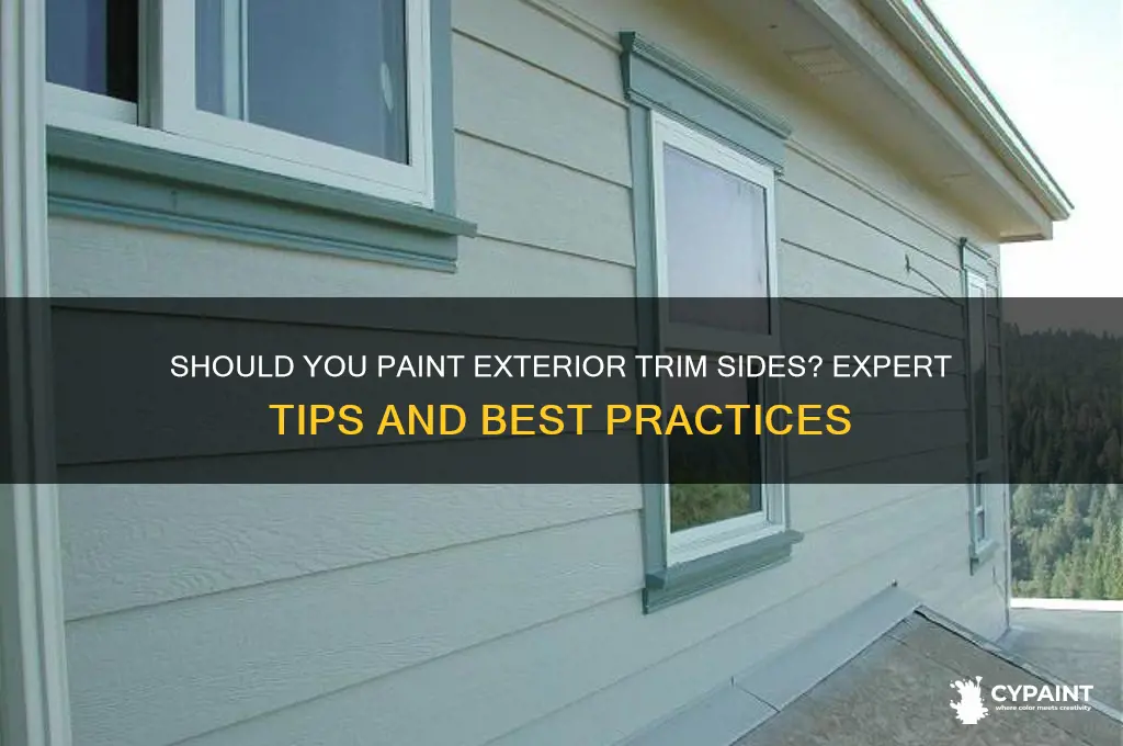 do you paint the side of exterior trim
