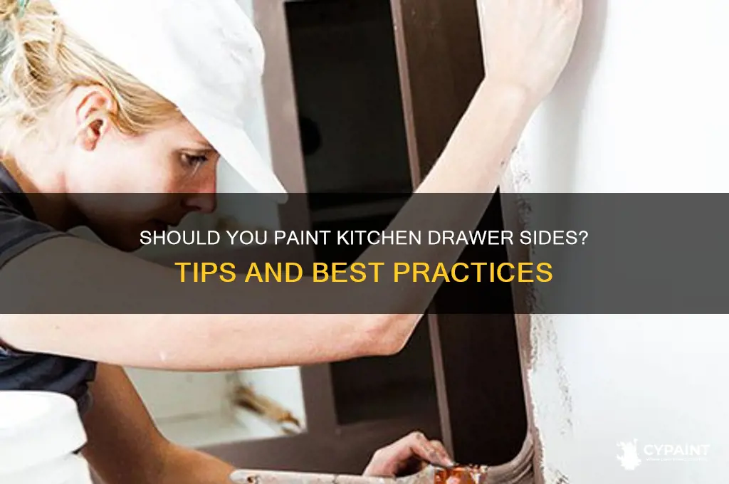 do you paint the sides of kitchen drawers