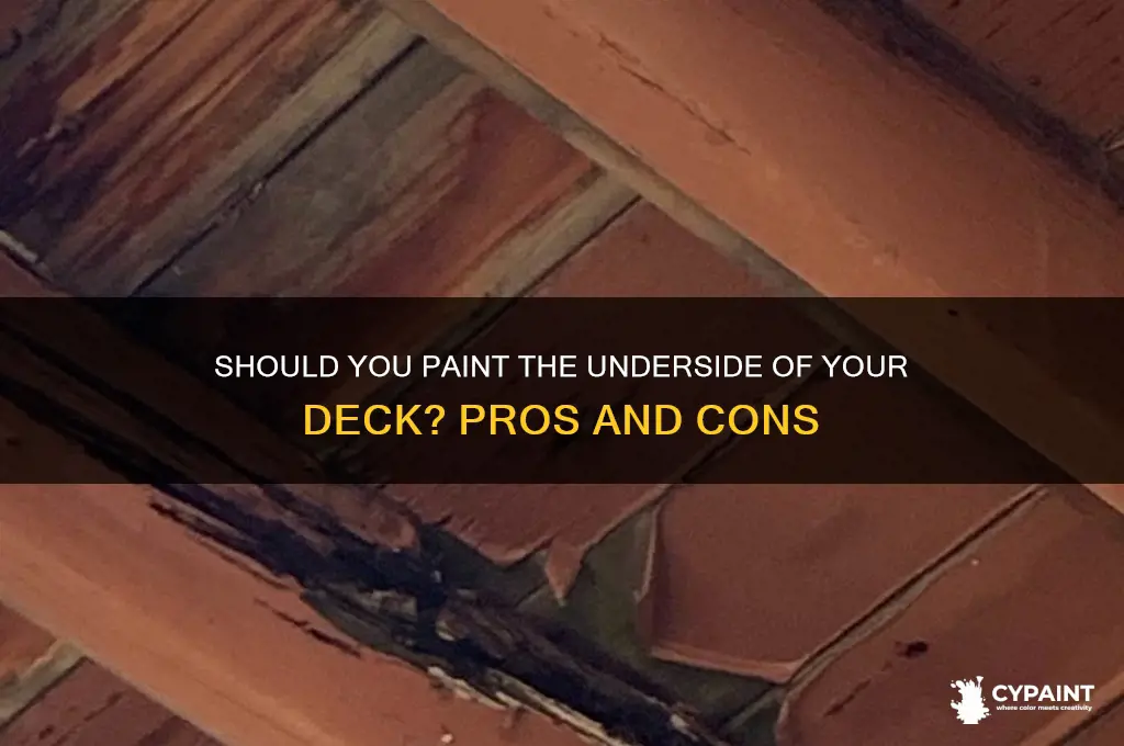 do you paint the underside of a deck
