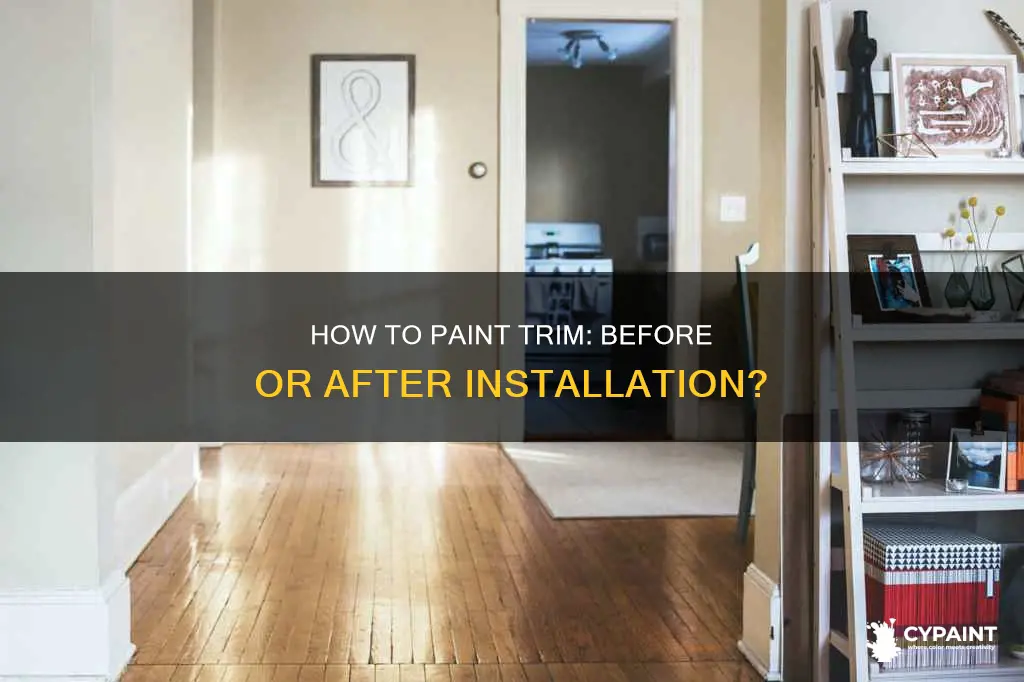 do you paint trim before you put it up