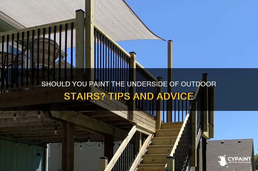 do you paint underside of outdoor stairs