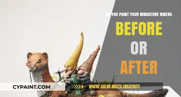 Miniature Riders: Paint Before or After?