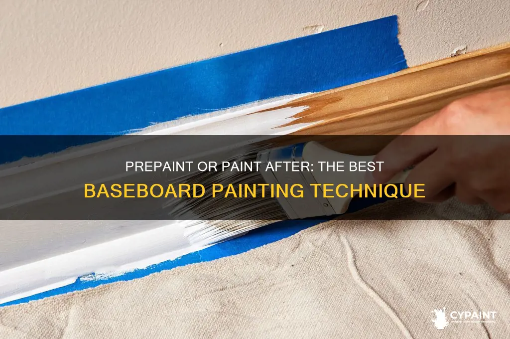 do you prepaint baseboards or paint after