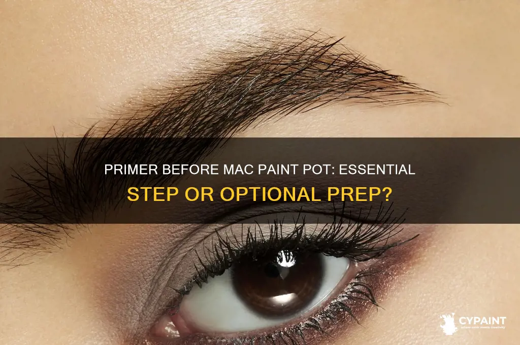 do you put a primer on before mac paint pot