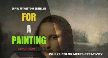 Punctuating Art: Quotes or Underlines for Painting Titles?