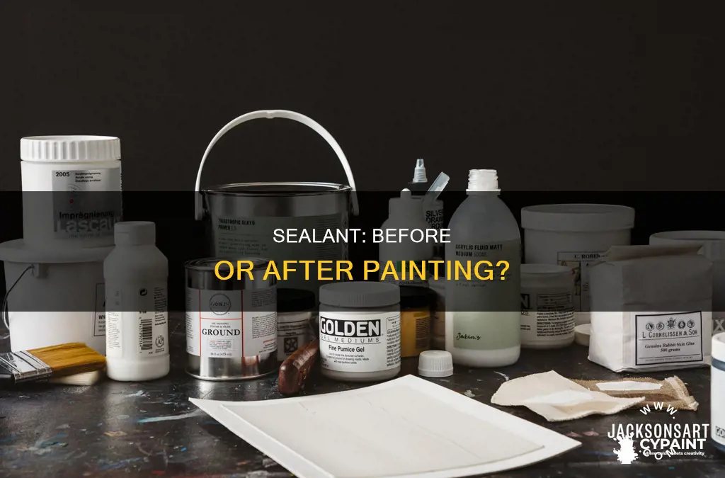 do you put sealant on before or after painting