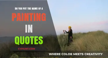 Painting Titles in Quotes: Proper Formatting for Artistic Masterpieces
