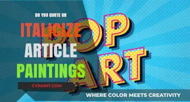 Quoting or Italicizing Art Titles: A Comprehensive Style Guide