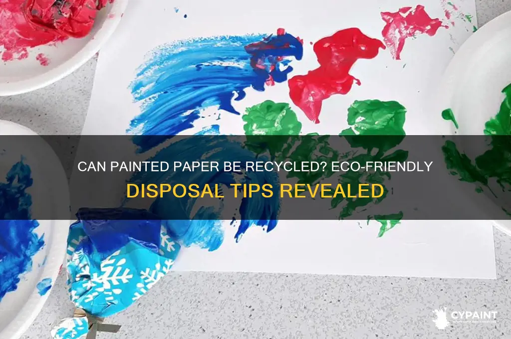 do you recycle paper with paint on it
