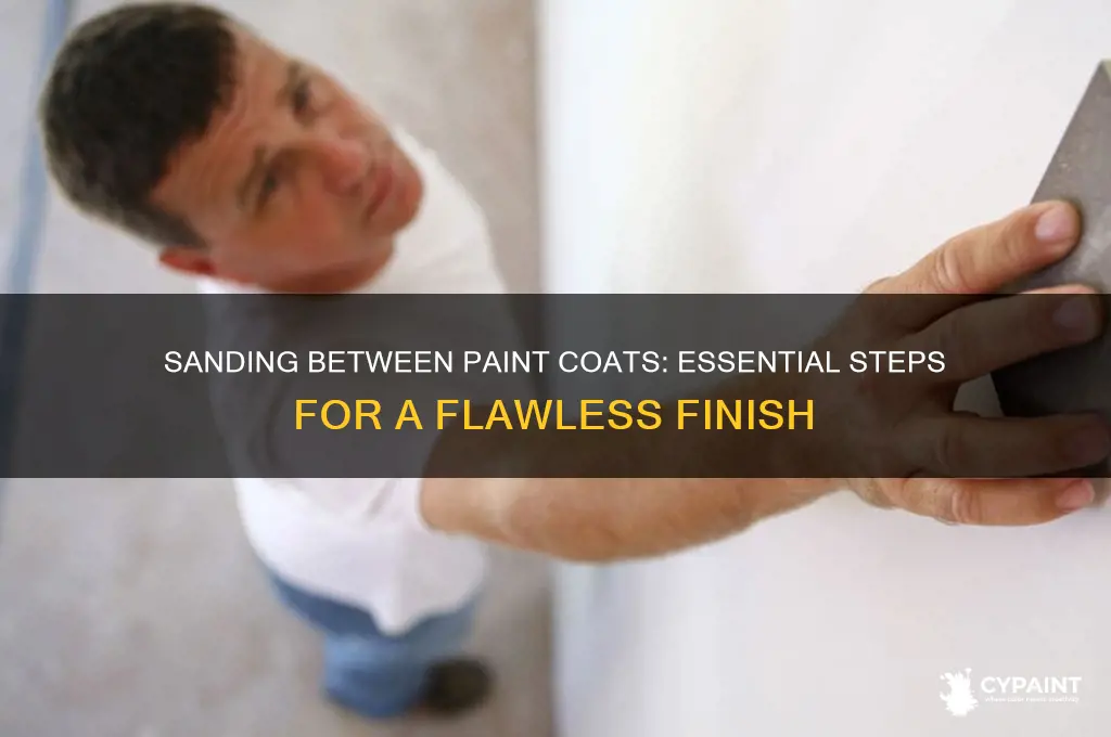 do you sand in between coats of paint