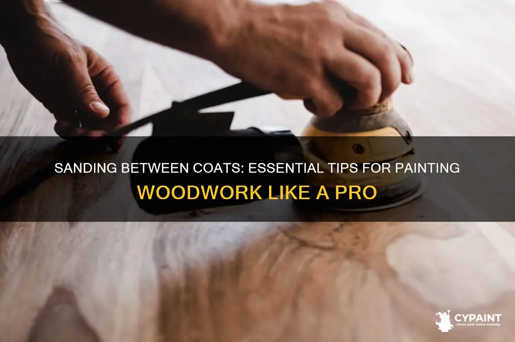 do you sand in between painting woodwork