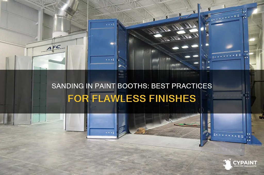 do you sand in the paint booths