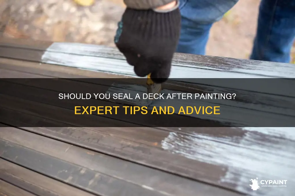 do you seal a deck after painting