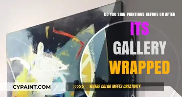Gallery Wrap First: When to Sign Your Paintings for Display