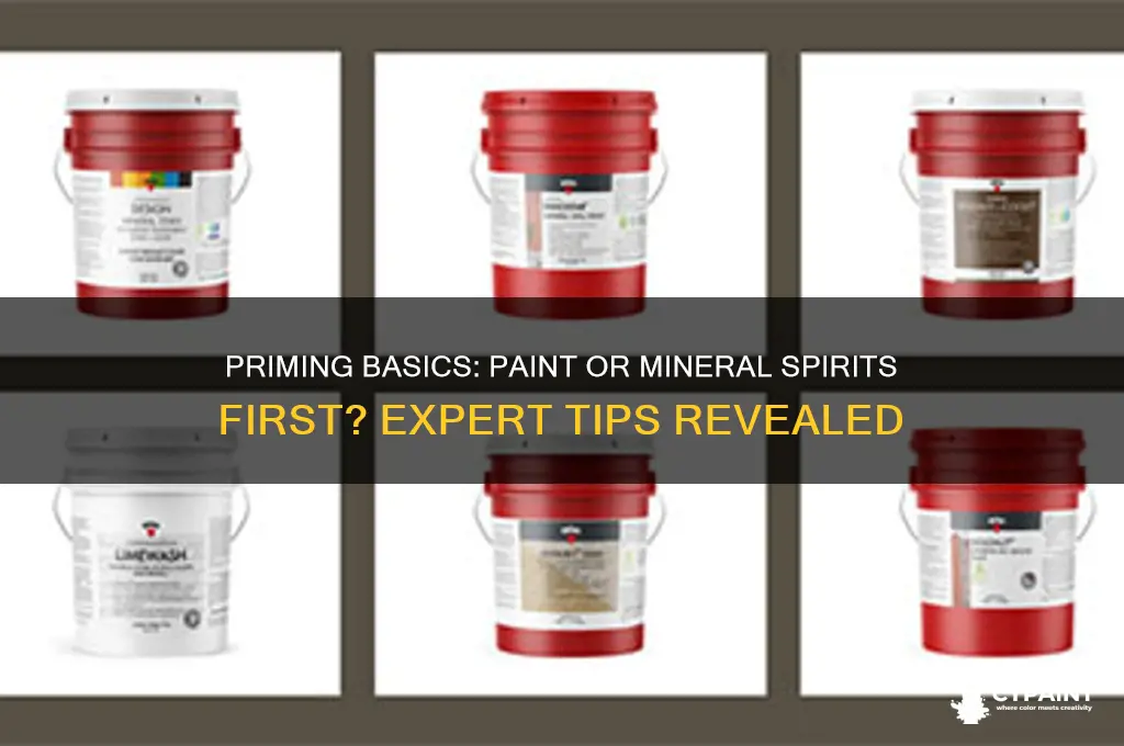 do you start out priming with paint or mineral spirits