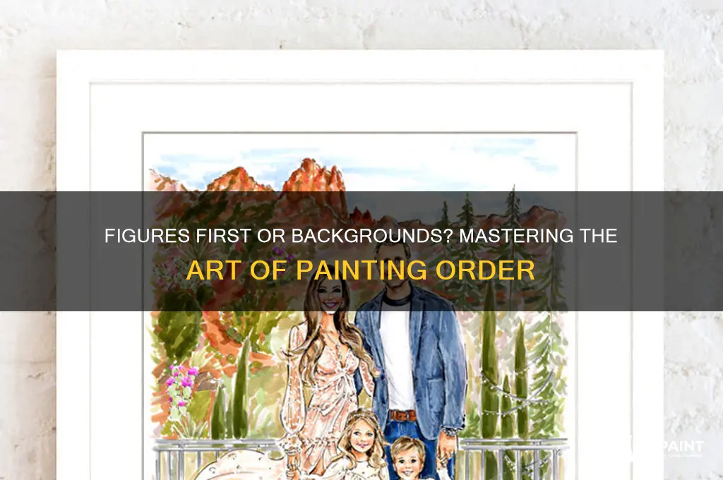 do you start painting with figures or backgrounds