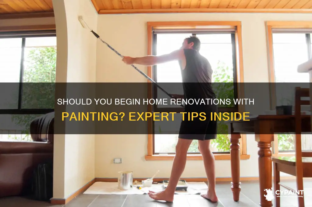 do you start with paint in home