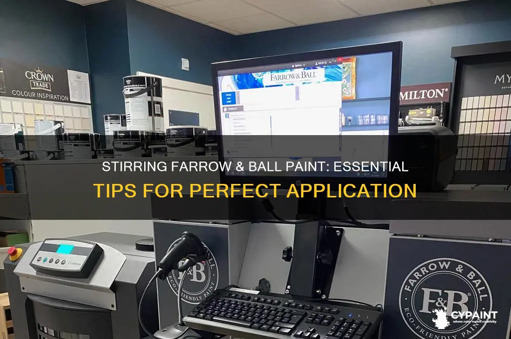 do you stir farrow and ball paint