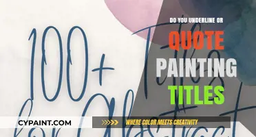 Underline or Quote? The Correct Way to Cite Painting Titles