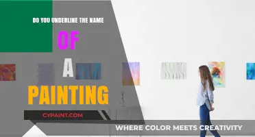 Should You Underline Painting Titles? A Guide to Art Formatting