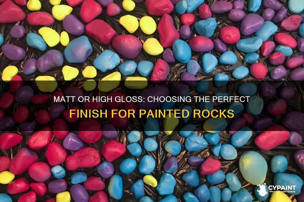 do you want matt or high gloss for painted rocks