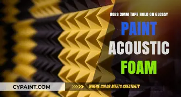 Will 3mm Tape Stick Acoustic Foam With Glossy Paint?